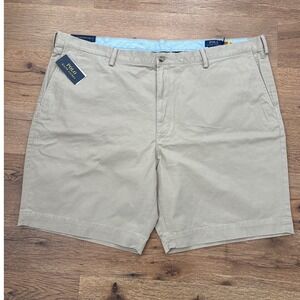 Polo Ralph Lauren Stretch Classic Fit Chino Shorts Khaki Tan Mens Size 48B